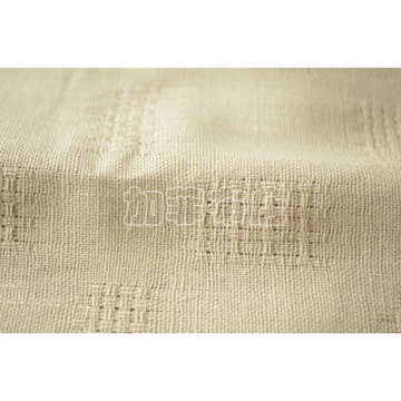 文藝之韻 提花鏤空麻棉布，黑色本色白色的半米詩篇